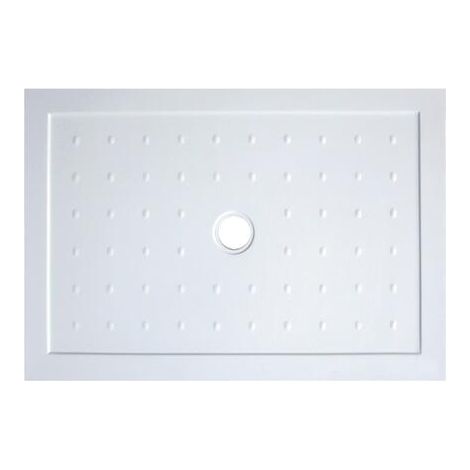 [JAMAIS UTILISE] ONDEE ZEN - Receveur de douche - BETON - 160x80cm - Blanc (1/2)