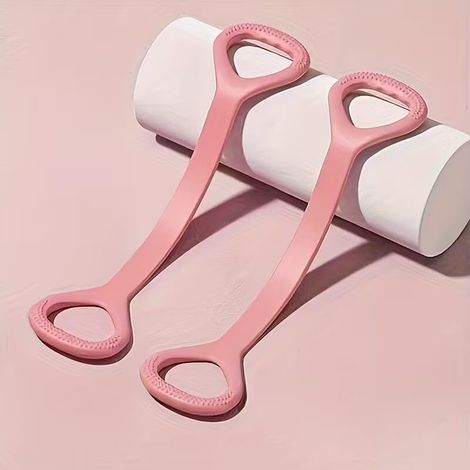 Bande de résistance en forme de 8 pour yoga – Corde d'étirement élastique robuste pour étirement du dos, musculation, exercices de flexibilité, gym à domicile et exercices en plein air (1/5)