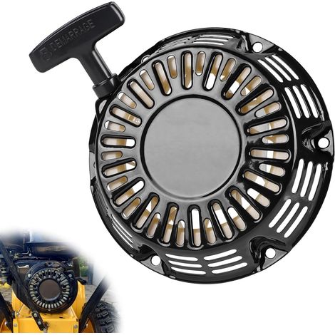 Recoil Starter for Honda GX120 GX160 GX140 GX200 5.5HP 6.5HP Engines, Cable Starter, Recoil Start, with Cable, Black (1/5)