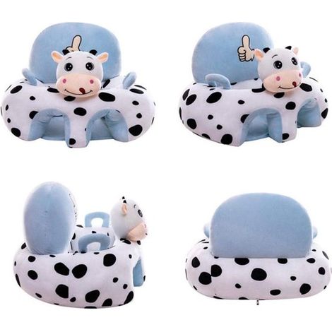 Sitzen lernen auf einer Bank Weicher tierförmiger Hochstuhl Tragbarer Hochstuhl mit Comicfiguren für Babys und Kleinkinder Hilfsmittel für Babys (1/3)