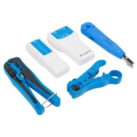 SET HERRAMIENTAS LANBERG NETWORK UNIVERSAL Y CABLE TESTER (1/3)