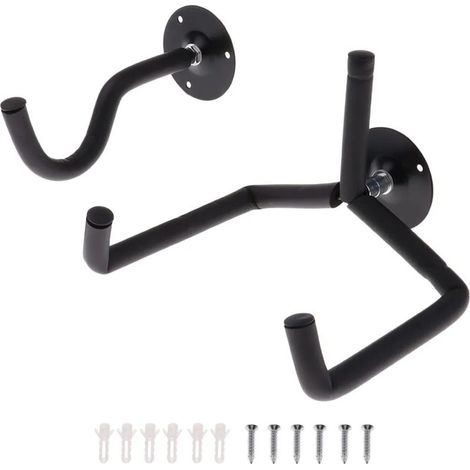 Support mural pour guitare, crochet pour guitare, support gain de place pour guitare, fixation murale pour guitare, support mural, cintre, support, accessoires pour guitare (1/5)