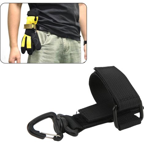 Sangle de Rangement Polyvalente pour Gants avec Mousqueton et Boucle Réglable - Idéale Randonnée Camping Extérieur (1/5)