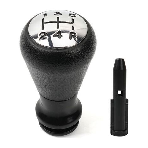 5 Vitesses Pommeau,Pommeau de levier de Vitesses Manuel 5 Vitesses Pour Peugeot 206 207 307 / CITROEN - Noir et Argent