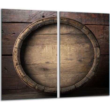 Tabla de cortar de vidrio 2x 30x52 madera (1/5)