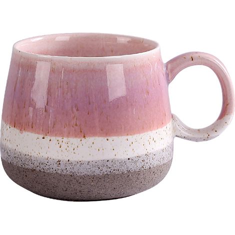 Taza De Café Cerámica - 400 Ml - Para Latte Y Cappuccino - Segura En Microondas Y Lavavajillas - Juego De 2 (1/5)