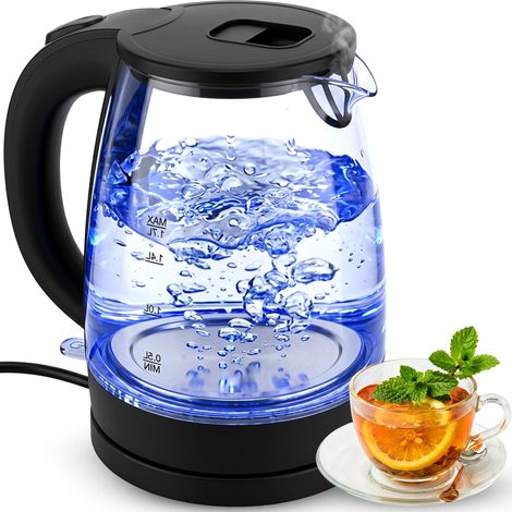 Verre Wasserkocher 2200W 1,7L LED Beleuchtung acier inoxydable (1/5)