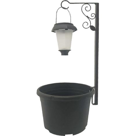 Lampe solaire Solaire Lamp Post Planter Stainless Steel Design pour Daily Home et Kitchen Use (1/5)