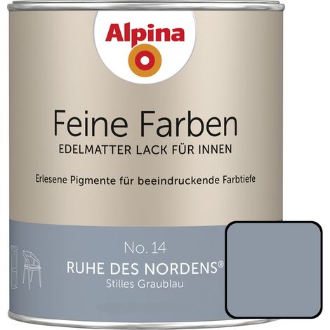 Alpina Feine Farben Lack No. 14 Ruhe des Nordens graublau edelmatt 750 ml Buntlacke (1/3)