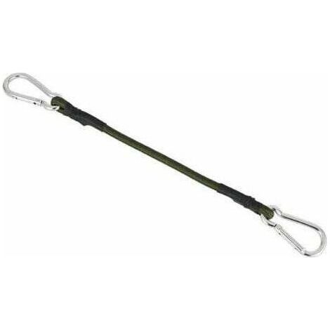 60cm Kit d'accessoires pour voile d'ombrage -tendeurs élastiques - Noir - Protection solaire - Fixation - Outils de montage,vert (1/4)