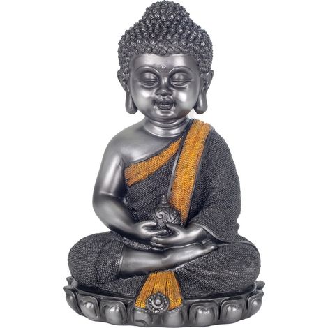 Signes Grimalt Figura De Buda Figuras  Buda Budas Gris 15x18x26cm 34740