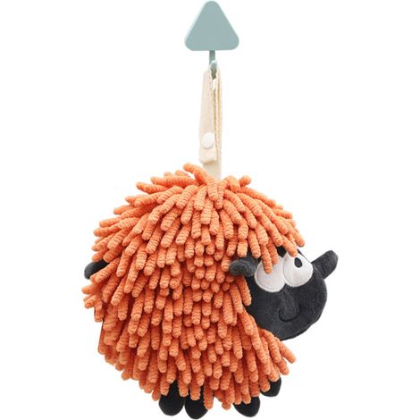 Serviettes de toilette ménagères-Mouchoir décoratif en forme de hérisson, orange (1/5)