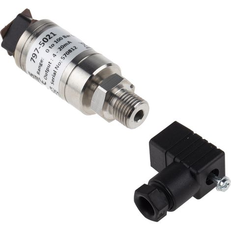Capteur de pression, Relative 100bar max, pour Air, Gaz, Liquide Hydraulique, Liquide, Eau, G1/4, 932 V c.c., ( Prix pour 1 ) (1/3)