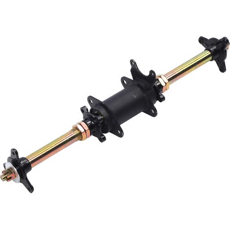 Go Kart – axe arrière en alliage d'acier de 610mm, avec support de pignon, bride de moyeu de disque de frein pour ATV Drift Trike (1/5)