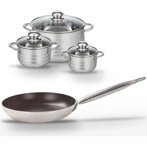 Lot Poêle 28 cm Elo Bistro Line & 3 Faitouts Elo Brillant (1/5)