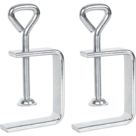 Serre-joints en C, lot de 2 serre-joints en C métalliques, petits serre-joints en C robustes à vis, serre-joints de fixation (1/5)