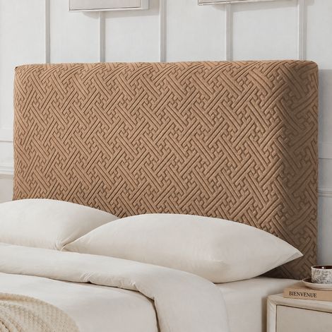 Housse de tête de lit élastique jacquard marron café 2,0 m 2.0 1.9-2 1 réf 25 × 20 × 5 cm 640 g – Livraison gratuite