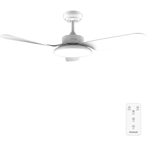 Cecotec Ventilatore da soffitto con luce e telecomando da 43" EnergySilence Aero 5240 Light White. Motore DC 40 W, 3 pale (1/3)