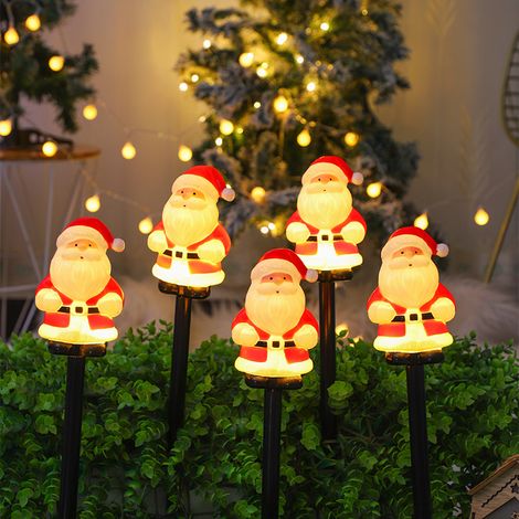 Luci di Natale per il giardino, Babbo Natale, illuminazione decorativa per patio e prato, luci di Natale a energia solare, modelli a energia solare (1/2)