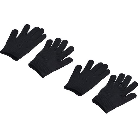 2 paires de gants anti-coupures de niveau 5, protection anti-rayures, gants de jardinage en fil d'acier pour travaux mécaniques (1/5)