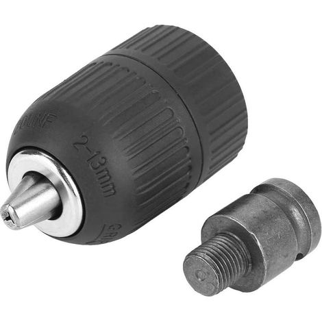 Adaptateur De Mandrin Hexagonal - 3 8 Pouces 10 Mm Et 1 2 Pouces 13 Mm - Auto-serrant - Acier - Pour Perceuse Et Clé À Chocs - 2 Pièces (1/5)