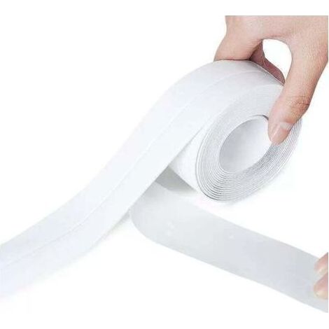 PA Rouleau de Joints Adhésifs Cuisine et Salle de Bain épaisseur 2.2cm Longueur 3.2m Blanc (1/4)