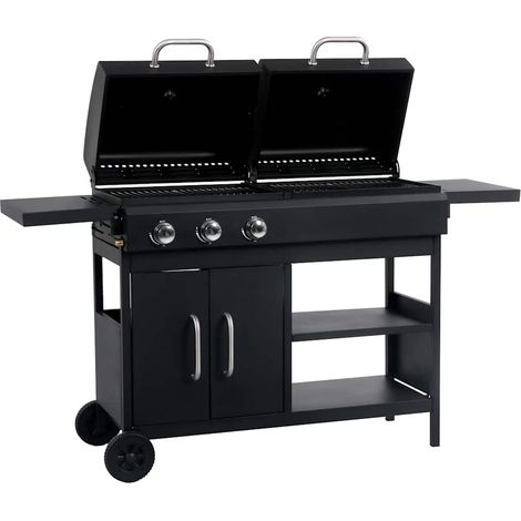 Maison Exclusive - Barbecue Combinato Carbone e Gas 3 Fuochi (1/5)