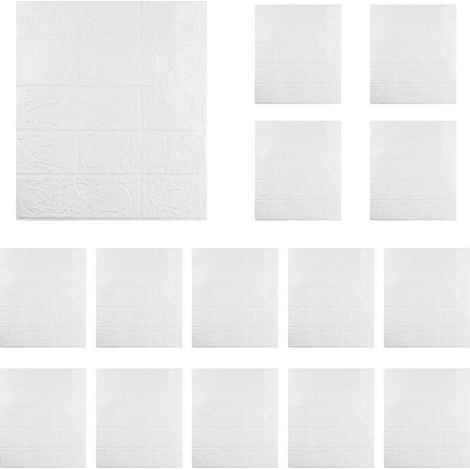 15 PièCes Auto-AdhéSif 3D Brique Autocollant Bricolage éTanche Mousse Papier Peint Chambre Cuisine Toit Plafond Fond Autocollants Muraux-A (1/4)
