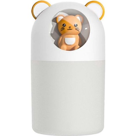 Humidificateur à brume fraîche ourson mignon 300 ml, ultrasonique USB, pour chambre, maison ou bureau (1/4)