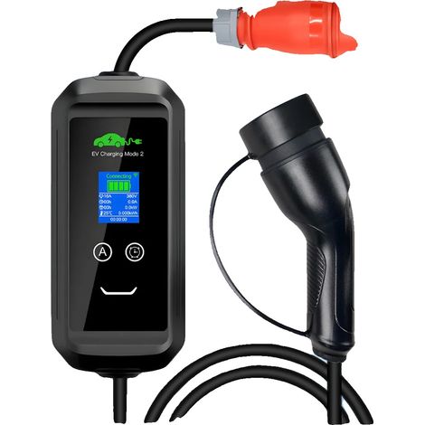Caricabatterie per veicoli elettrici, controllo tramite app intelligente, corrente regolabile, portata totale 7M con APP, TIPO 2 (1/5)