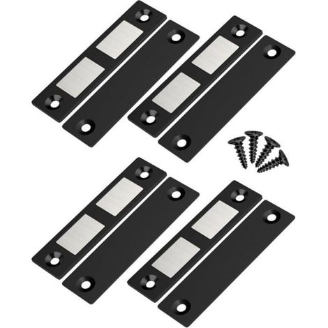 Ecleanfy - Lot de 4 Ultra Mince Aimant Porte Placard Puissant Loquet Porte Magnétique pour Porte d'armoire,pour Placard Meuble Cuisine Maison (1/5)