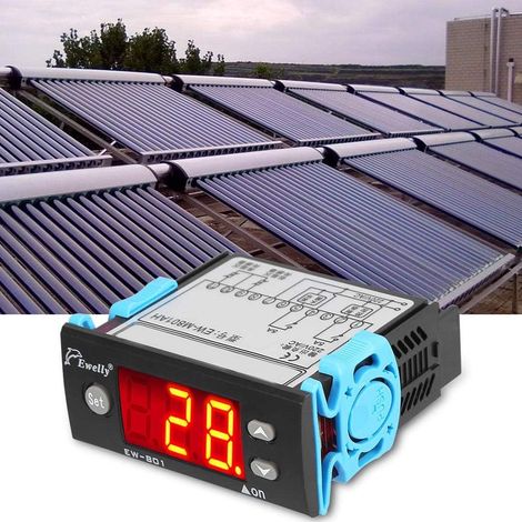 AC220V Thermostat Contrôleur de température avec l'Affichage Numérique de Sondes de Capteur pour chauffe-eau solaire (1/5)