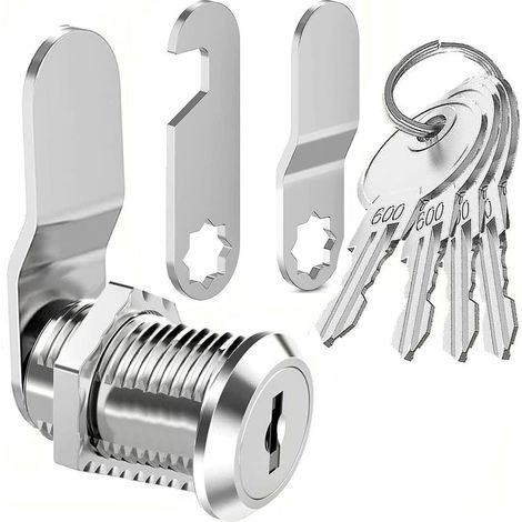 Serrure de Boîte aux Lettres avec 4 Clés - Pour Armoire, Caisse à Monnaie, Meuble, Tiroir - Serrure à Levier pour Boîtes (1/5)