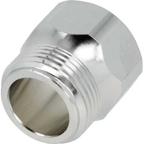 Nipple de transition 3/4’’ FM x 3/4’’ FF laiton chromé, pour purges