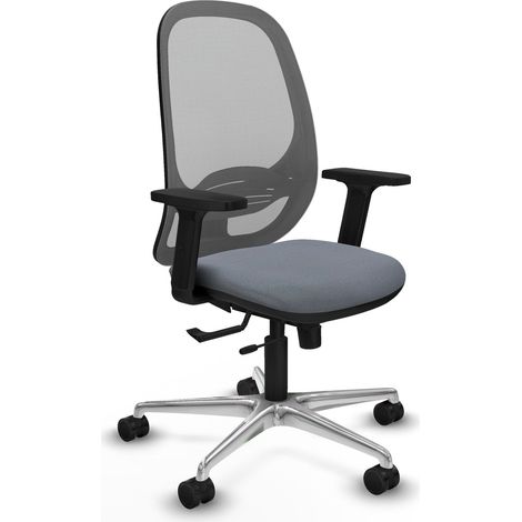 Chaise ergonomique piqueras y crespo Cilanco gris filet ajustable (1/2)