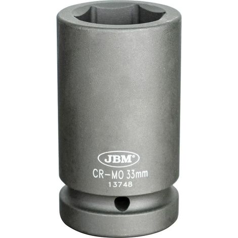 Chiave a impulsi jbm impact socket 1 pollice 33 mm acciaio