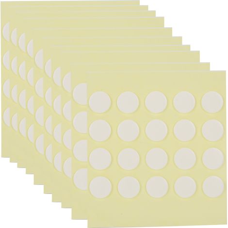 200 feuilles de ruban adhésif double face rond transparent, adhésif puissant, autocollants pour ongles, 10 mm (1/5)