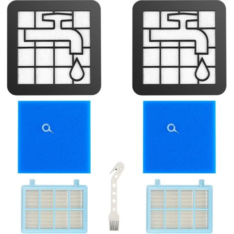 2 - Filtre Aspirateur - Filtre HEPA - Lavable Et Réutilisable Pour Powerpro Compact Et City Série 3000 Et 5000 Gris Taille Standard (1/5)