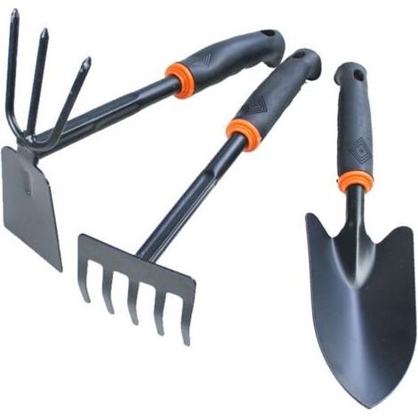 Ensemble d'Outils de Jardinage, 3 Pièces Petite Pelle de Jardinage, Ensemble d'outils de Jardinage à Main Traditionnels, Binette à Main, Petite Pelle de Jardinage, pour Ameublir Le Sol, Désher (1/4)