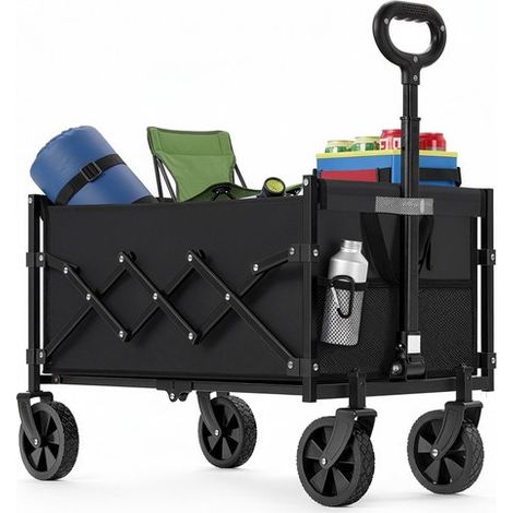 SONGMICS GFW909B01 - Chariot pliable à main - avec quatre tours - pour extérieur et jardin (1/5)
