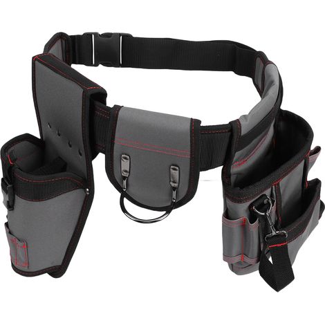 Ceinture à outils multifonction amovible réglable en toile Oxford sac ceinture pour électricien charpentier plombier (1/5)