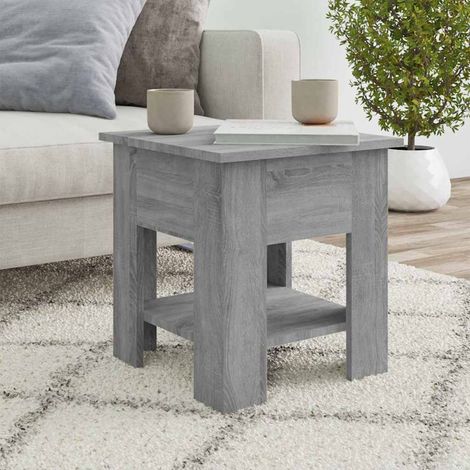 vidaXL Table basse Sonoma gris 40x40x42 cm Bois d'ingénierie (1/5)