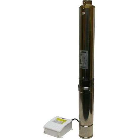 Varan Motors - 4STM3-10 Bomba de agua sumergida para pozos profundos y perforación, 4m³/h - 80m, 750Watt (1/5)