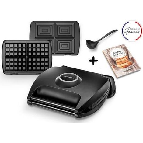 Gaufrier / Croque-monsieur - Lagrange - 089004 - 4 Waffle - Rivestimento antiaderente - Multifunzionale (1/5)