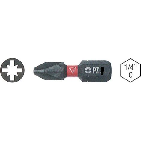 BLISTER di 2 INSERTI IMPACT E-PRO "PZ" OFFERTA PZ3x25 (1/4)