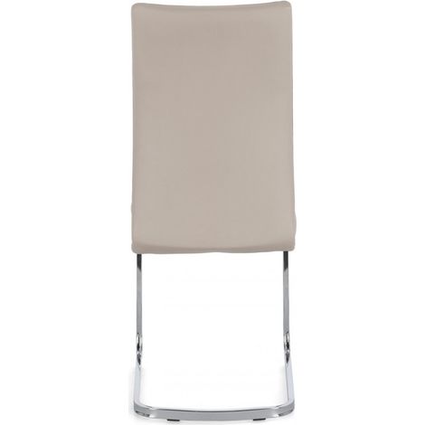Sedia "Myra" con struttura seduta e schienale in compensato, per arredo interno 41 x 60 x h 98 cm -Cappuccino / Confezione da 1 pezzo (1/5)