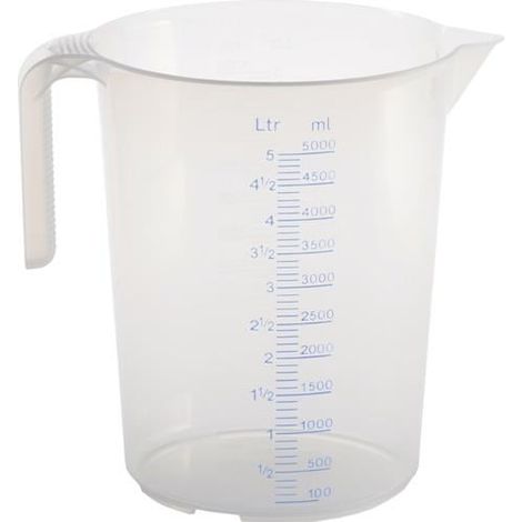 hünersdorff jarra medidora 5000 ml polipropileno transparente 939500 (1/2)