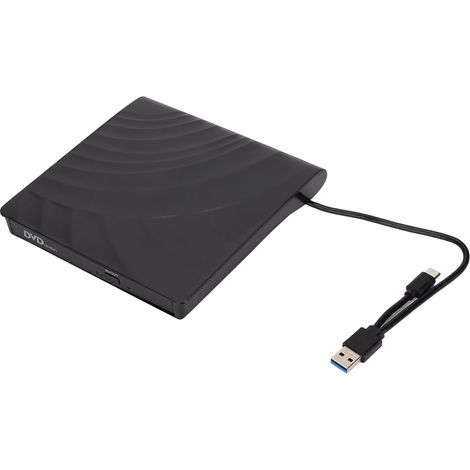 Lecteur DVD Externe Portable Ultra Fin USB-C 3.0 Haute Vitesse pour PC Windows, Mac OS et Linux (1/5)