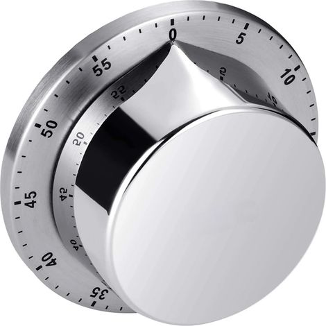 1 temporizador mecánico, acero inoxidable 304, imán potente, alarma de 70 dB, cocina (1/5)