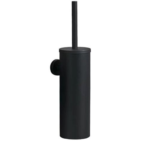 Noir Brosse de Toilette avec Porte-balai WC Mural pour Salle de Bains en Acier Inoxydable (1/5)